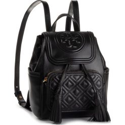 Plecak TORY BURCH - Fleming Mini Backpack 55782 Black 001. Czarne plecaki damskie Tory Burch, bez wzorów, ze skóry, klasyczne. Za 1699,00 zł.