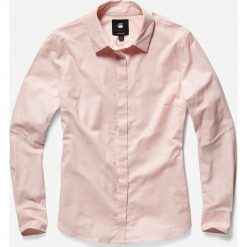 G-Star Raw - Koszula. Żółte bluzki damskie G-Star RAW, s, bez wzorów, z bawełny, klasyczne, z klasycznym kołnierzykiem, z długim rękawem. W wyprzedaży za 219,90 zł.