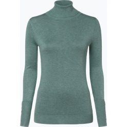 Marie Lund - Sweter damski, niebieski. Niebieskie swetry klasyczne damskie Marie Lund, l, prążkowane, z golfem. Za 149,95 zł.