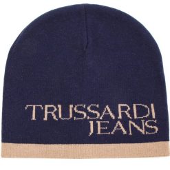 Czapka TRUSSARDI JEANS - Hat Logo Lettering Mixed 57Z00098 U605. Niebieskie czapki męskie Trussardi Jeans, bez wzorów, z jeansu. Za 169,00 zł.
