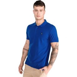 Calvin Klein Polo Koszulka Niebieski. Niebieskie podkoszulki męskie xl, z bawełny. Za 292,95 zł.