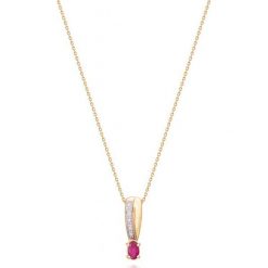 Łańcuszki męskie: Piękny Złoty Wisiorek – złoto żółte 585, Diament 0,01ct…