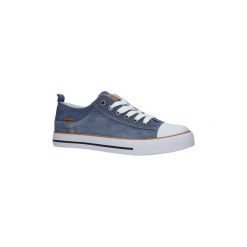 Buty American Niebieskie trampki jeansowe sznurowane LH-18-NJ03/04. Niebieskie trampki i tenisówki damskie marki American, bez wzorów, z jeansu, na sznurówki. Za 49,99 zł.