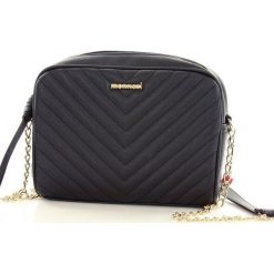 MONNARI Pikowana torebka glamour granat. Niebieskie listonoszki damskie Monnari, w paski, eleganckie, małe, zdobione, bez dodatków. Za 99,00 zł.