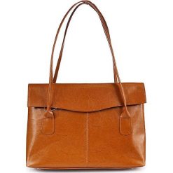 Torebka skórzana damska DAN-A T49 camel - camel. Brązowe torebki klasyczne damskie DAN-A, bez wzorów, ze skóry, eleganckie, bez dodatków. Za 299,99 zł.