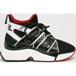 Karl Lagerfeld - Buty Aventure. Czarne buty sportowe damskie KARL LAGERFELD, bez wzorów, ze skóry, sportowe. W wyprzedaży za 749,90 zł.