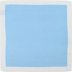 Oryginalna Męska Poszetka w Białe Groszki, Kropki - 30x30 cm - Alties POSZALTS0163. Niebieskie poszetki męskie Alties, w grochy, z materiału, eleganckie. Za 27,00 zł.