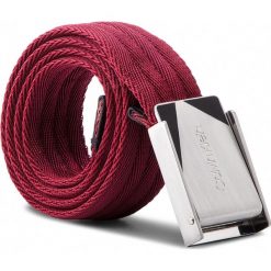 Pasek Męski CALVIN KLEIN - Webbing Adj. Plaque B K50K503796 85 627. Czerwone paski męskie Calvin Klein, w paski, z materiału. Za 229,00 zł.
