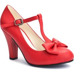 Buty ślubne damskie: Czółenka "June" w kolorze czerwonym