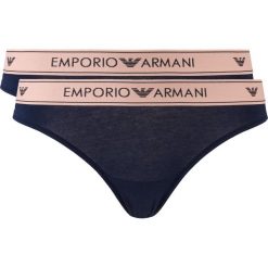 Emporio Armani 2-pack Spodenki Niebieski. Niebieskie figi damskie Emporio Armani, xs, bez wzorów, z elastanu. Za 168,95 zł.