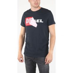 Diesel T-Diego-Qa Koszulka Niebieski. Niebieskie podkoszulki męskie Diesel, s, z bawełny. Za 231,95 zł.