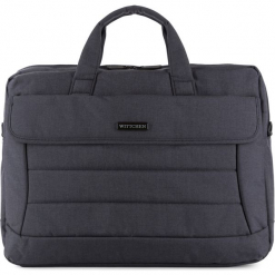 Torba na laptopa 83-3P-106-1. Szare torby na laptopa Wittchen, w paski, z materiału. Za 139,00 zł.