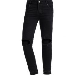 Brave Soul MJNSTONEM Jeans Skinny Fit black charcoal. Czarne jeansy męskie Brave Soul. Za 209,00 zł.