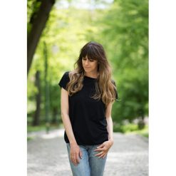 Bluzki, topy, tuniki: T-shirt luźny basic czarny