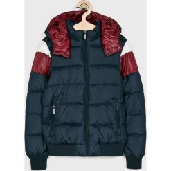 Blukids - Kurtka dziecięca 140-170 cm. Niebieskie kurtki chłopięce Blukids, bez wzorów, z poliesteru, krótkie, bez kaptura. W wyprzedaży za 129,90 zł.