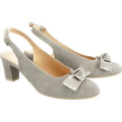 KRYSTAD 15 PETER BpS grey W , czółenka damskie. Szare czółenka damskie Krystad, bez wzorów, bez obcasa, na obcasie. Za 269,90 zł.