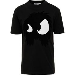 McQ Alexander McQueen DROPPED SHOULDER Tshirt z nadrukiem darkest black. Czarne koszulki męskie marki McQ Alexander McQueen, xl, z nadrukiem, z bawełny, bez kołnierzyka. Za 589,00 zł.