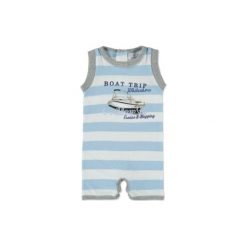 Śpiochy niemowlęce: Dirkje Boys Rampersy light blue stripe