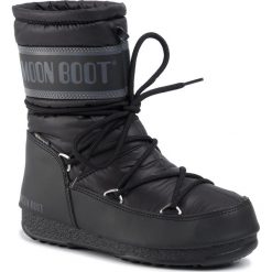 Śniegowce MOON BOOT - Mid Nylon Wp 24009200001 Black. Czarne kozaki damskie Moon Boot, na zimę, ze skóry ekologicznej, bez obcasa, bez zapięcia. W wyprzedaży za 559,00 zł.