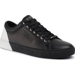 Sneakersy GUESS - Luiss FM5LUI LEA12 BLACK/WHITE. Czarne sneakersy męskie Guess, bez zapięcia. Za 449,00 zł.