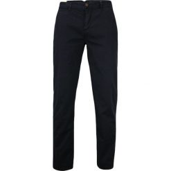 Bawełniane, Elastyczne Spodnie Męskie, CHINOS, Zwężane Nogawki, Granatowe SPCHIAO15M101darkblue. Spodnie męskie Chiao, m, z bawełny. W wyprzedaży za 99,00 zł.