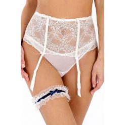 Pas do pończoch Flore Creamy. Różowe pasy do pończoch damskie Rosme. Za 67,85 zł.