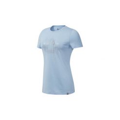 T-shirty z krótkim rękawem Reebok Sport Koszulka Motion Dot Crew. Niebieskie bluzki sportowe damskie Reebok Sport, l, z krótkim rękawem. Za 99,95 zł.