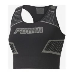 Puma Evostripe Evoknit Crop Top Czarny. Czarne podkoszulki damskie Puma, s, z nadrukiem, z elastanu, bez kołnierzyka, bez rękawów. Za 137,95 zł.