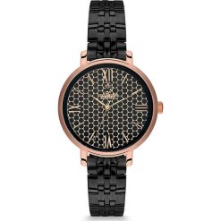 Zegarek kwarcowy w kolorze jasnoróżowo-czarnym. Różowe, analogowe zegarki damskie Beverly Hills Polo Club, metalowe. W wyprzedaży za 259,95 zł.