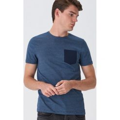 T-shirt z kieszenią - Granatowy. Niebieskie t-shirty damskie House, s, bez wzorów, bez kołnierzyka. Za 19,99 zł.