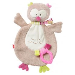 Nuk Forest Fun Kocyk/Przytulanka Sówka. Szare przytulanki i maskotki Nuk, z materiału. Za 35,00 zł.