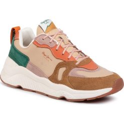 Sneakersy PEPE JEANS - Harlow Colors PLS30973 Ligh Peach 108. Pomarańczowe półbuty damskie Pepe Jeans, z jeansu. W wyprzedaży za 259,00 zł.