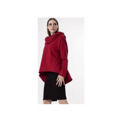 Bluza z kominem/kapturem Czerwona. Czerwone bluzy damskie marki Sthorm, uniwersalny, bez wzorów, z bawełny, bez rękawów. Za 229,00 zł.