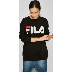 Fila - Bluza. Czarne bluzy damskie z nadrukiem marki Fila, m, z bawełny, bez kaptura. W wyprzedaży za 199,90 zł.