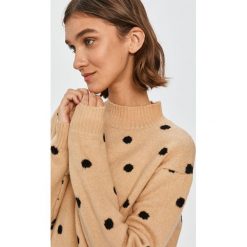 Answear Lab - Sweter. Brązowe swetry damskie Answear Lab, s, bez wzorów, z elastanu, z długim rękawem, długie, bez kaptura. Za 99,90 zł.