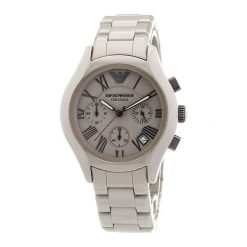 Zegarek "AR1460" w kolorze szarym. Zegarki męskie marki Festina & Hugo Boss, ceramiczne. W wyprzedaży za 1399,95 zł.