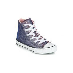 Buty Dziecko Converse CHUCK TAYLOR ALL STAR SPACE STAR HI. Czarne trampki dziewczęce Converse, bez wzorów, bez zapięcia. Za 219,00 zł.