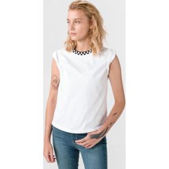 Vans Blender Bender Koszulka Biały. Białe koszulki damskie Vans, xl, bez wzorów, z bawełny, bez kołnierzyka, z krótkim rękawem. Za 152,95 zł.