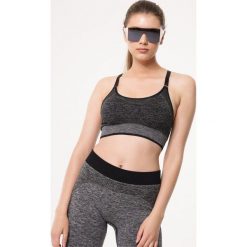 Czarny Biustonosz Sportowy Slip Up. Czarne biustonosze sportowe damskie Born2be, xl, bez wzorów. Za 39,99 zł.