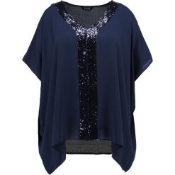 Bluzki asymetryczne: Evans GLITTER CAPE Bluzka navy