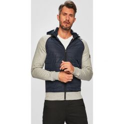 Tommy Hilfiger - Bluza. Niebieskie bluzy męskie TOMMY HILFIGER, xl, bez wzorów, z bawełny, z kapturem, bez rękawów, z kapturem. W wyprzedaży za 679,90 zł.
