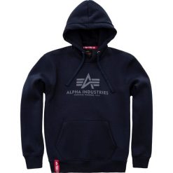Bluza Alpha Industries Basic Hooded 178312-07 - granatowy. Niebieskie bluzy męskie Alpha Industries, m, bez wzorów, bez kołnierzyka, bez rękawów, bez kaptura. Za 263,99 zł.