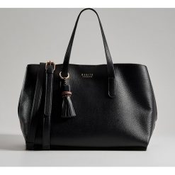 Torebka typu shopper z chwostem - Czarny. Czarne torby damskie na zakupy Mohito, bez wzorów, bez dodatków. Za 139,99 zł.