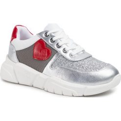 Sneakersy LOVE MOSCHINO - JA15453G1AIQ502A Gri/Arg/Bia/Ro. Szare półbuty damskie Love Moschino, ze skóry ekologicznej. W wyprzedaży za 699,00 zł.