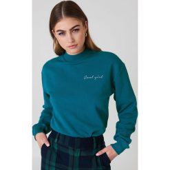 Bluzy rozpinane damskie: NA-KD Urban Bluza Cool Girl - Green,Turquoise