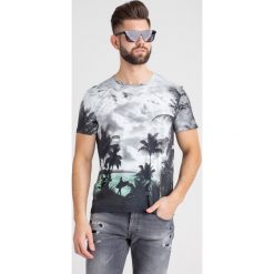 T-SHIRT Just Cavalli. Szare t-shirty męskie Just Cavalli, s, bez wzorów, z bawełny, z okrągłym kołnierzem. Za 552,30 zł.