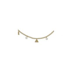 SREBRNY POZŁACANY NASZYJNIK CHOKER TRÓJKĄTY I CYRKONIE 925. Szare naszyjniki damskie Atdiament, z cyrkonią, srebrne. Za 149,00 zł.
