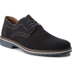 Półbuty RIEKER - 16501-14 Blau. Niebieskie półbuty męskie Rieker, z zamszu, eleganckie. Za 259,00 zł.