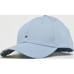 Tommy Hilfiger - Czapka. Szare czapki z daszkiem damskie TOMMY HILFIGER, z bawełny. Za 139,90 zł.