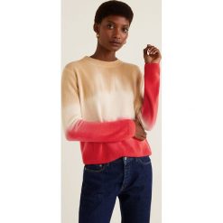 Mango - Sweter Tee. Różowe swetry damskie marki Mango, s, bez wzorów, z elastanu, z krótkim rękawem, krótkie, bez kaptura. Za 139,90 zł.
